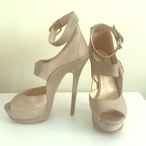 Jimmy Choo Leather Platform Heels